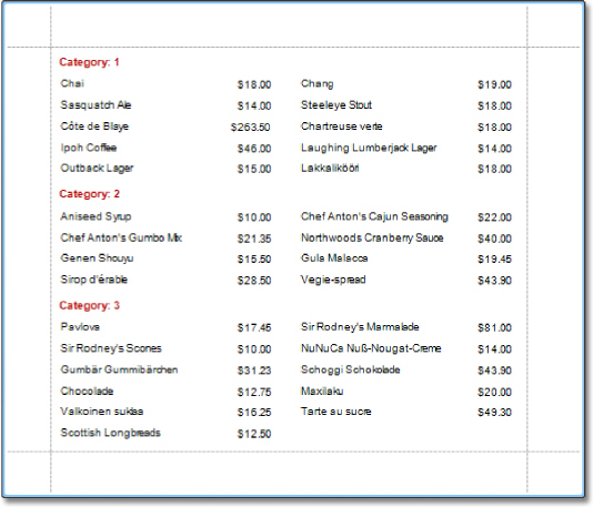 Create Reports - Report Types