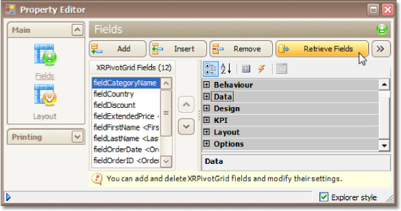 Create Reports - Report Types