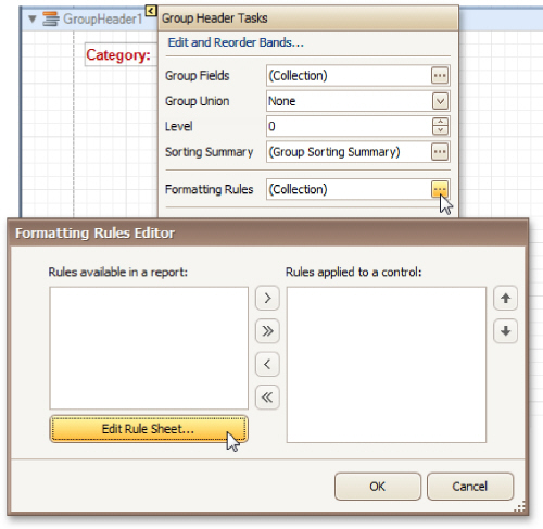 Create Reports - Styles and Conditional Formatting